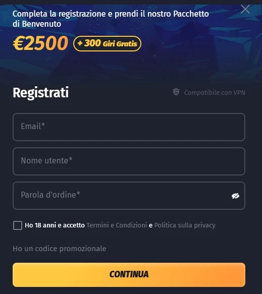 winshark casino registrati